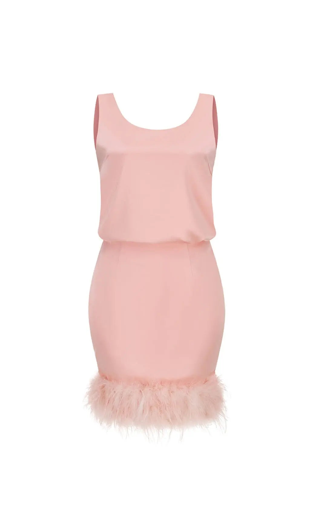 Satin Matching Set Mini Dress In Pink Diamond Rose Lee Dress