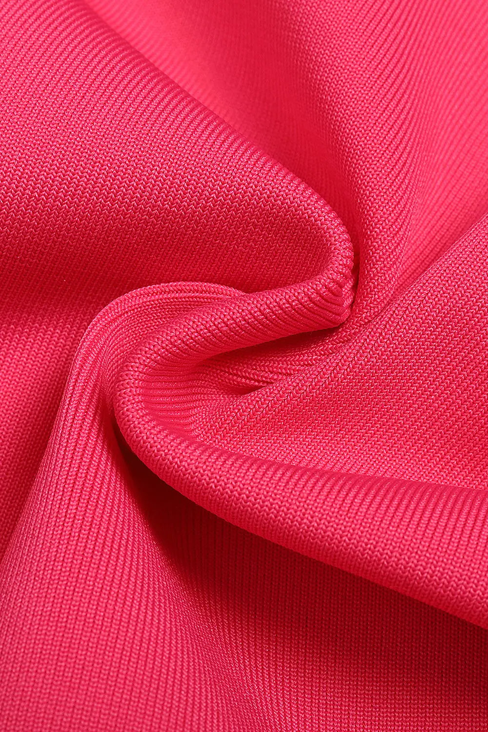 Pink Ruffled Off The-Shoulder Mini Bandage Dress Rose Lee Dress
