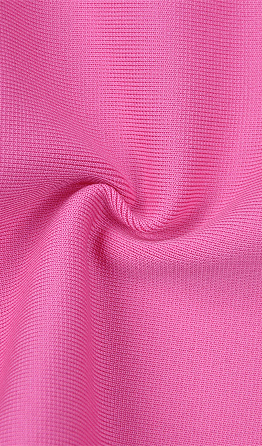 Stretch Long Sleeves Mini Dress In Hyper Pink Rose Lee Dress